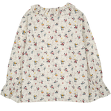 Girl - Callie 100% Cotton Blouse With Pleats and Ruffle Collar