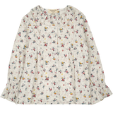 Girl - Callie 100% Cotton Blouse With Pleats and Ruffle Collar
