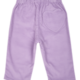 Baby Girl - Lucy Cotton Pull-On Trousers with Heart Back Pocket