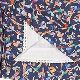 Baby Girl - Rachel Dress – Hand Embroidered Smocked 100% Cotton in Swimmer Print