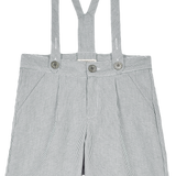 Boy - Oscar 100% Cotton Bermuda Shorts With Braces