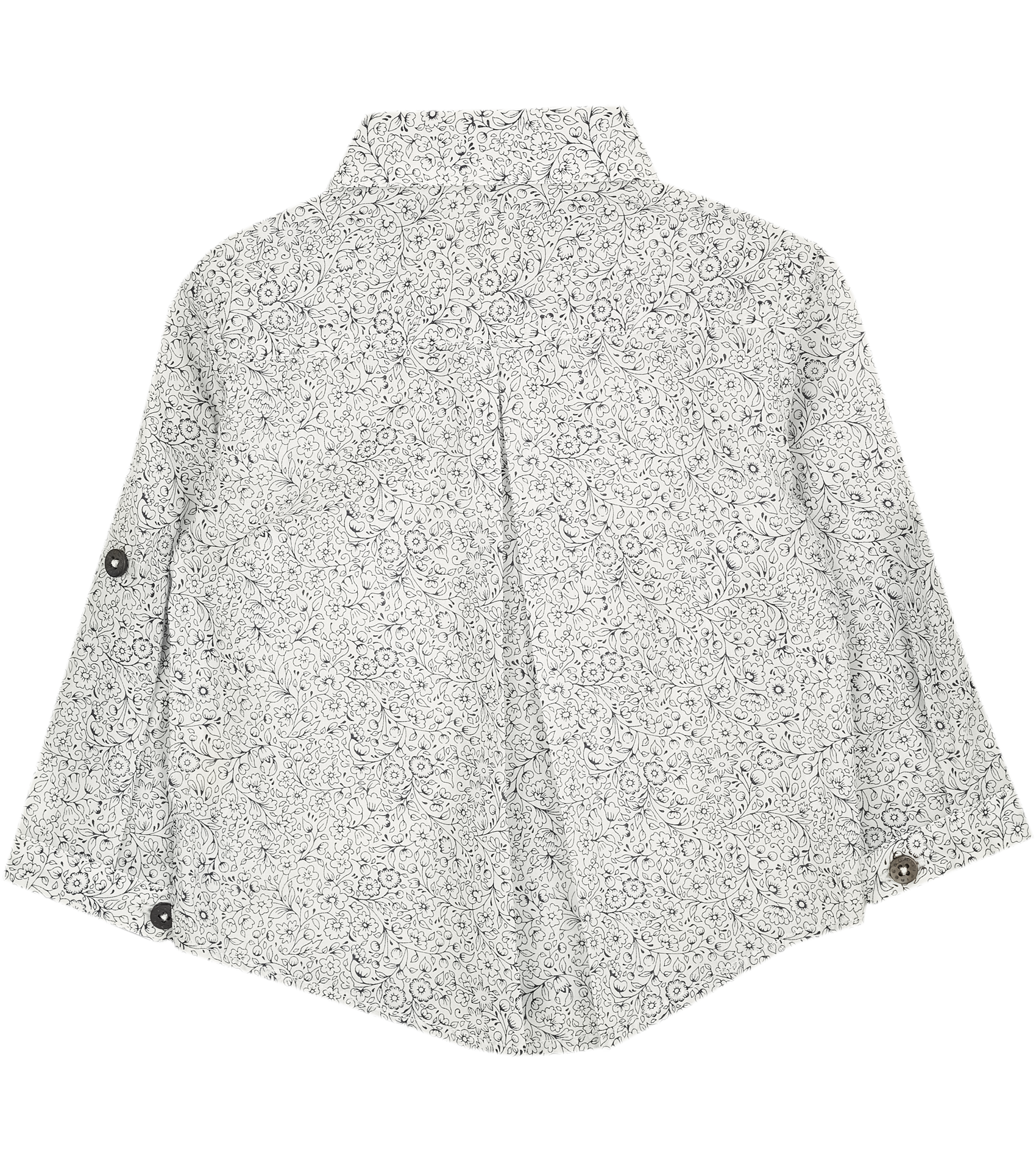 Baby Boy - Oliver 100% Cotton Classic Collar Shirt With Floral Prints