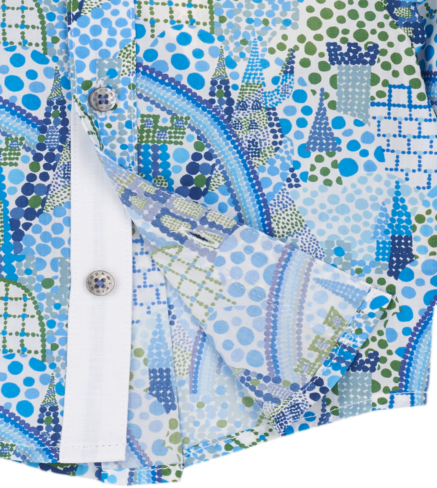 Baby Boy - Oliver 100% Cotton Classic Collar Shirt With Playtime Prints