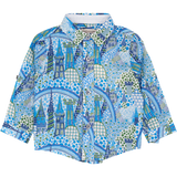 Baby Boy - Oliver 100% Cotton Classic Collar Shirt With Playtime Prints