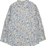 Boy - Oliver 100% Cotton Classic Collar Shirt with Sea Print