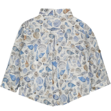 Baby Boy - Oliver 100% Cotton Classic Collar Shirt With Sea Prints