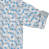 Boy - Oliver 100% Cotton Classic Shirt with Geometrical Pattern