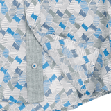 Boy - Oliver 100% Cotton Classic Shirt with Geometrical Pattern