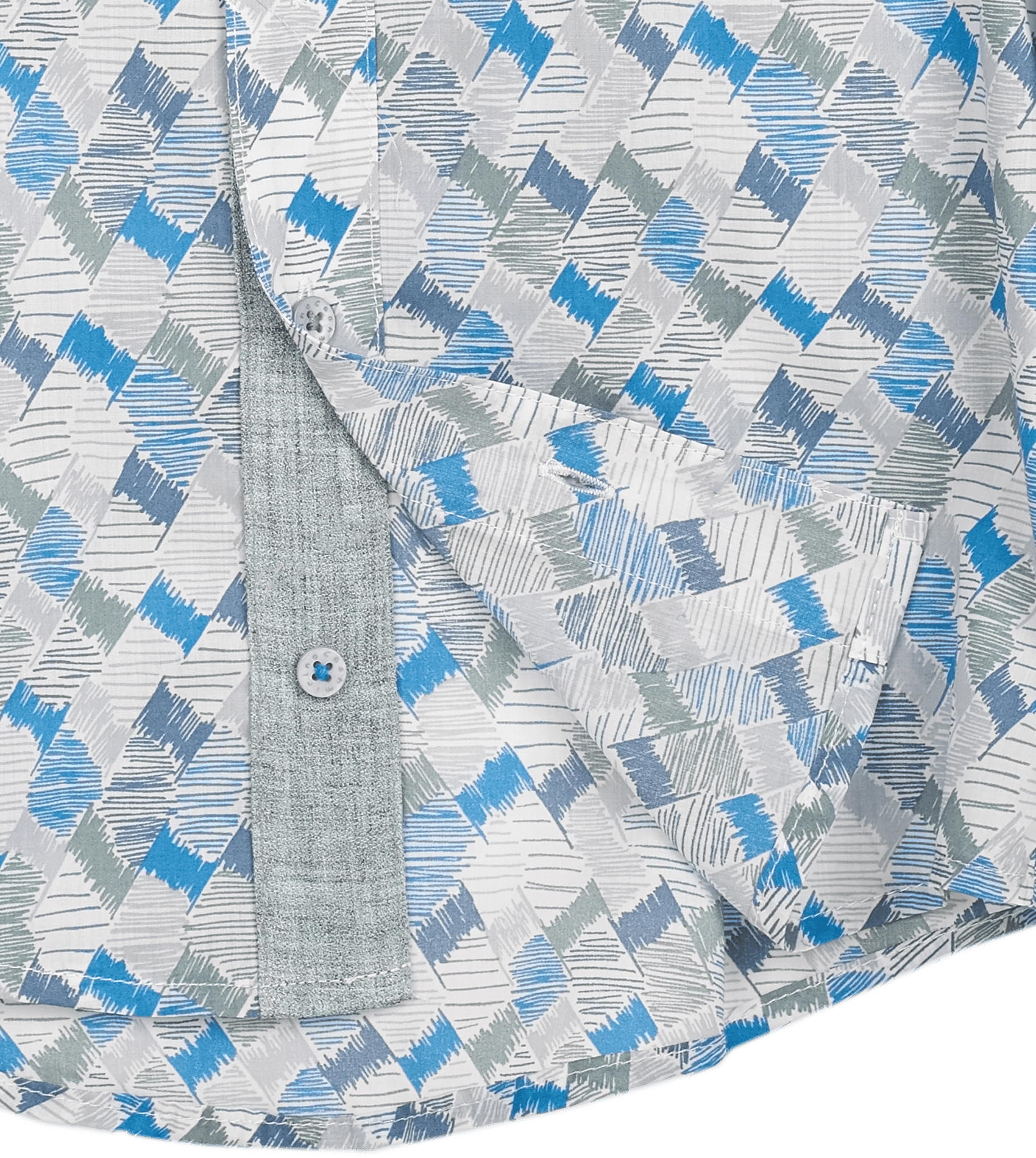 Boy - Oliver 100% Cotton Classic Shirt with Geometrical Pattern
