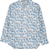 Boy - Oliver 100% Cotton Classic Shirt with Geometrical Pattern