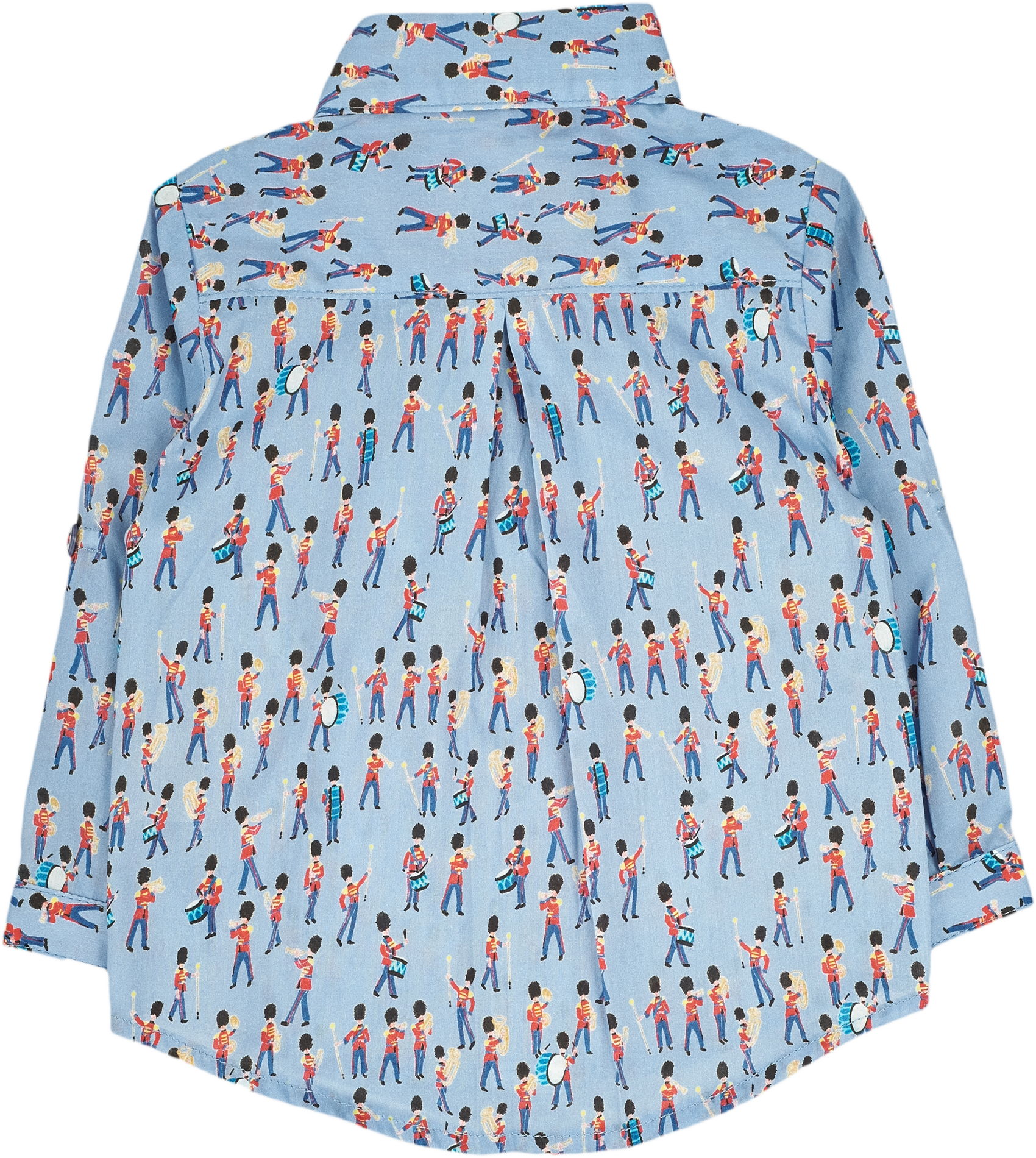 Baby Boy - Oliver 100% Cotton Classic Collar Shirt With Playtime Prints