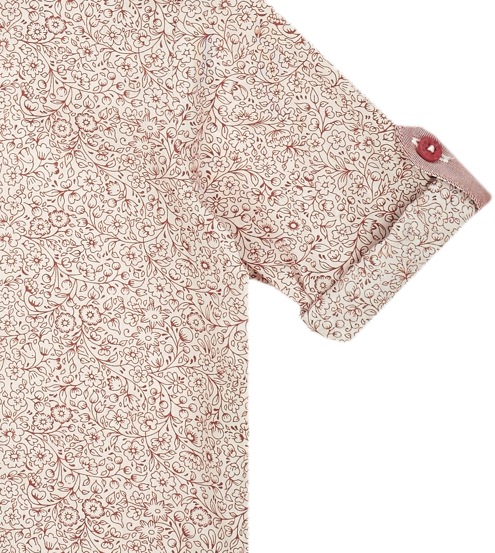 Baby Boy - Oliver 100% Cotton Classic Collar Shirt With Floral Prints