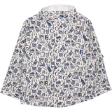 Baby Boy - Mika 100% Cotton Grandad Collar Shirt With Internal Contrast