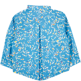 Baby Boy - Mika 100% Cotton Grandad Collar Shirt With Internal Contrast