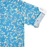 Baby Boy - Mika 100% Cotton Grandad Collar Shirt With Internal Contrast