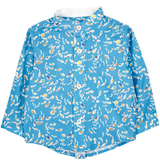 Baby Boy - Mika 100% Cotton Grandad Collar Shirt With Internal Contrast