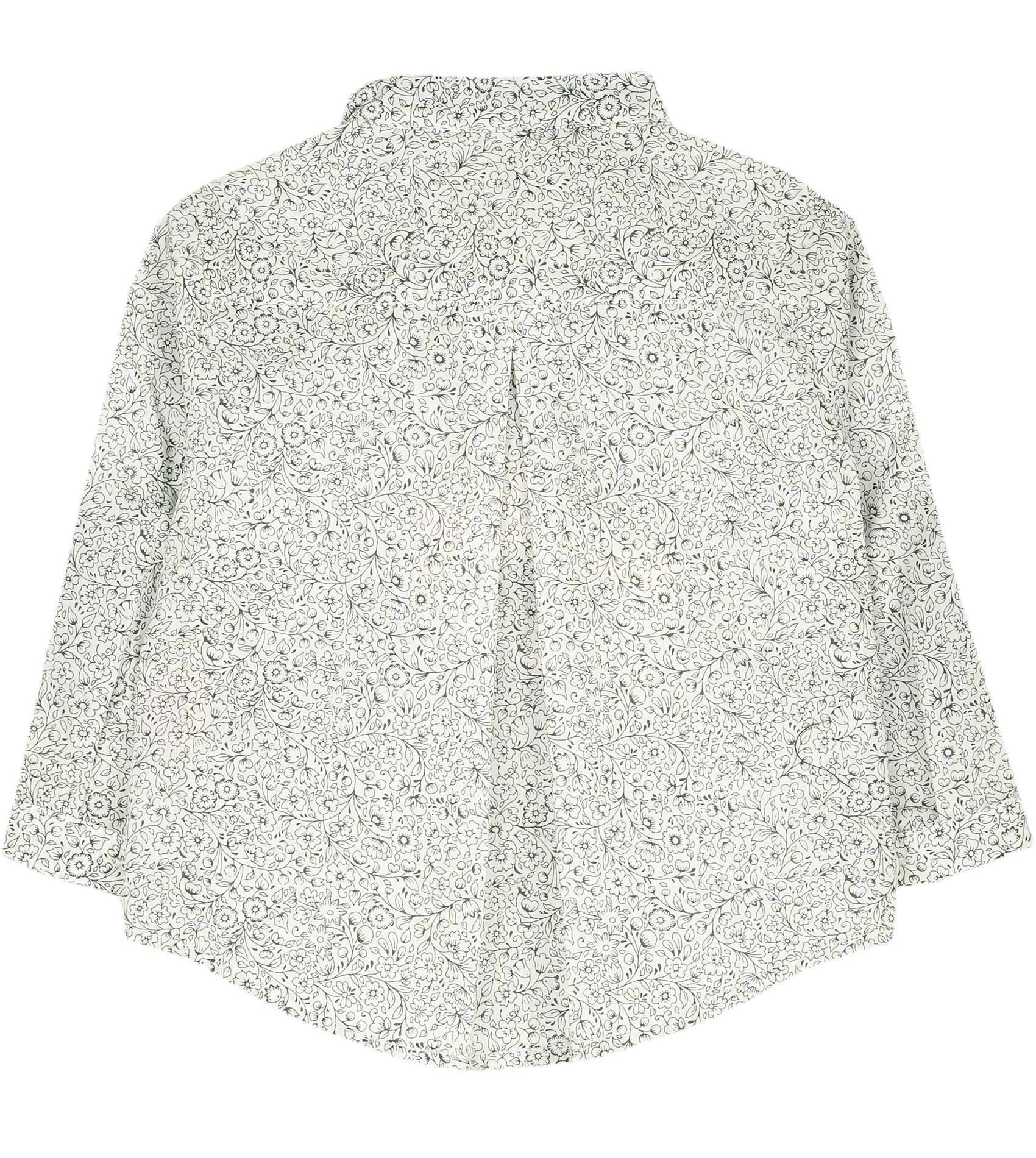 Baby Boy - Mika 100% Cotton Grandad Collar Shirt With Internal Contrast