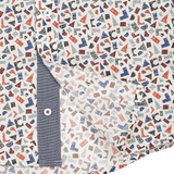 Boy - Oliver 100% Cotton Classic Shirt with Geometrical Pattern