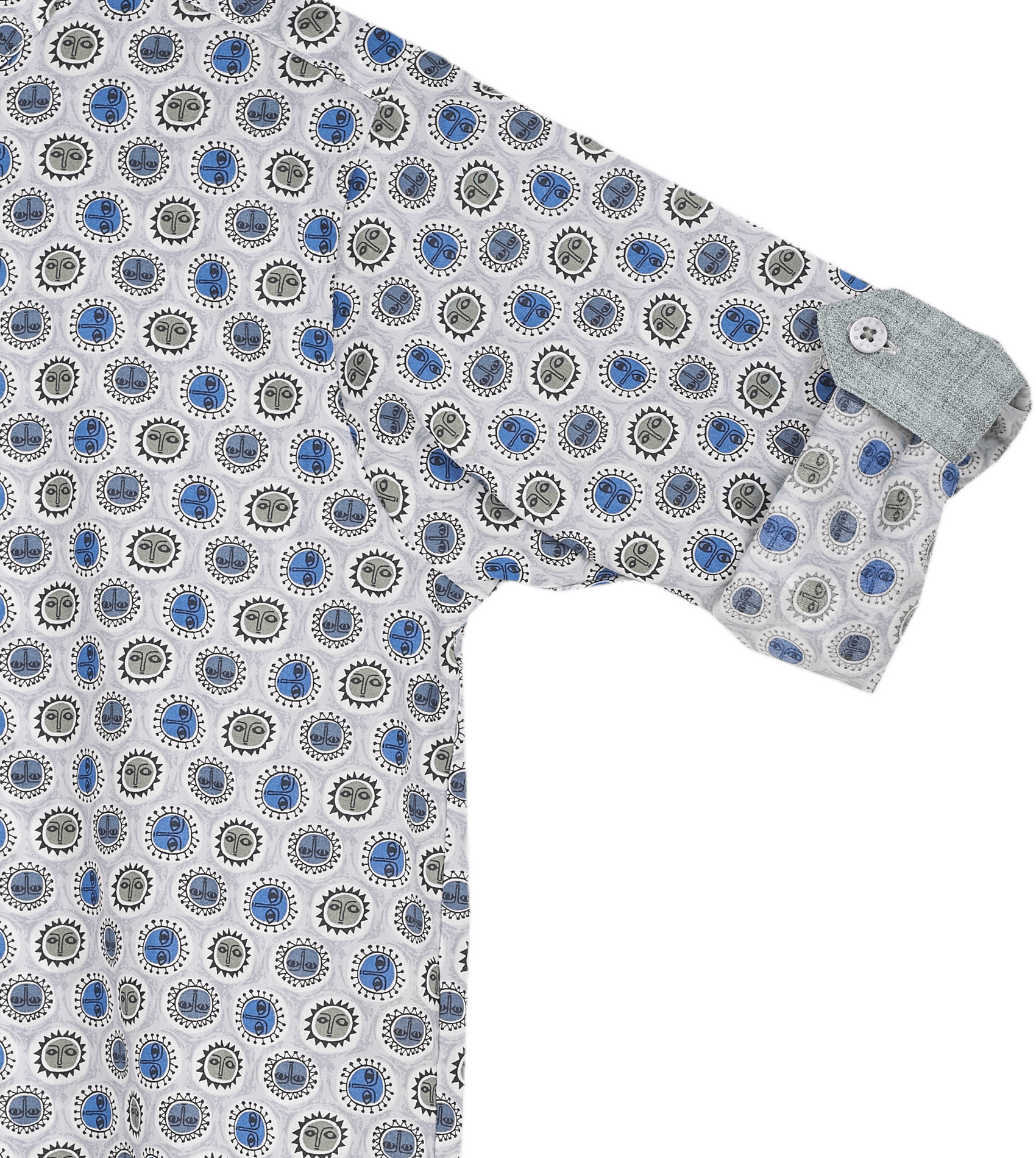 Boy - Oliver 100% Cotton Classic Shirt with Geometrical Pattern