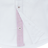 #Textured White | Pink Stripes