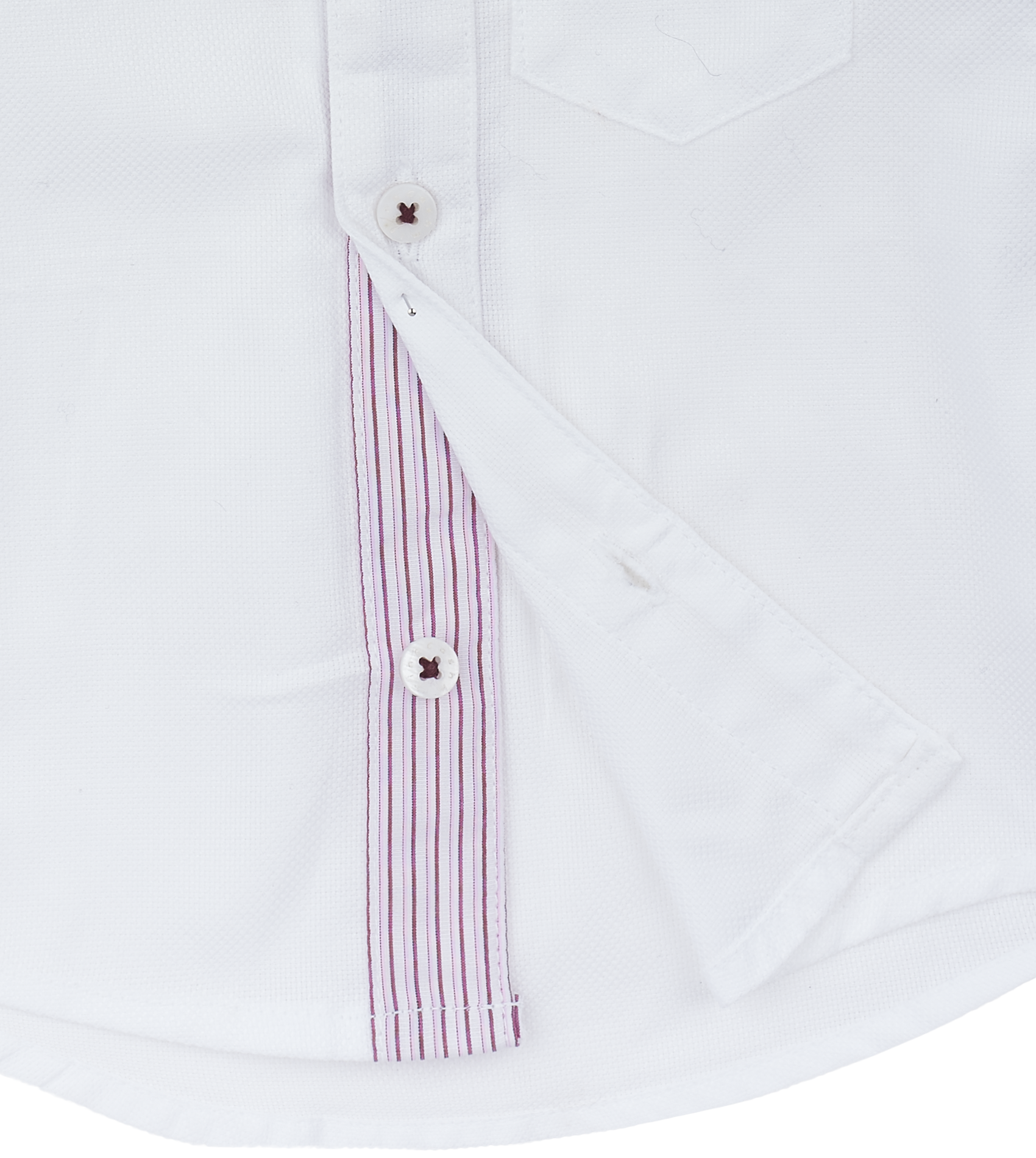 #Textured White | Pink Stripes