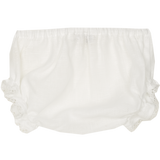 Baby Girl - Emilia 100% Linen lace detail bloomers