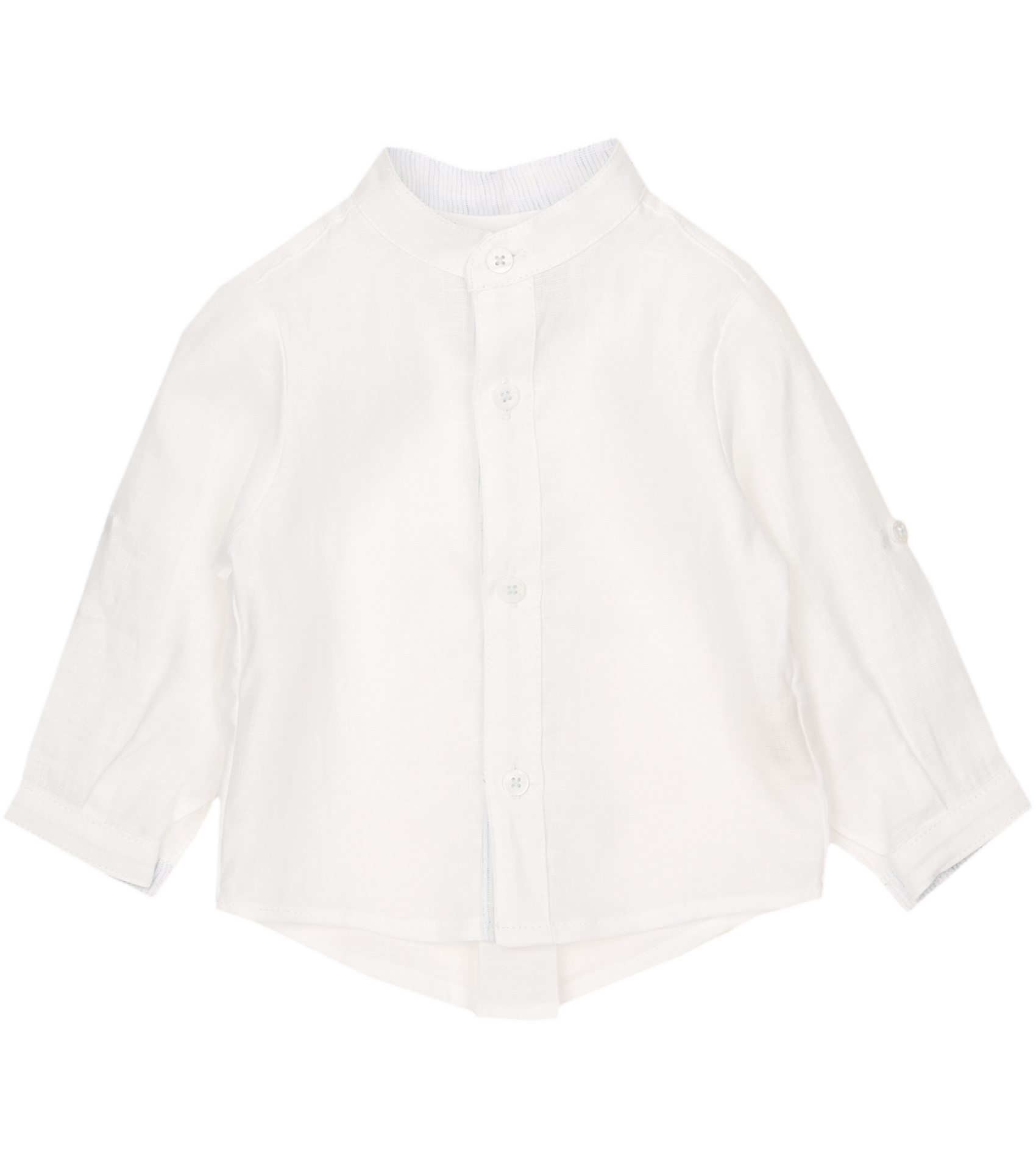 Baby Boy - Marco 100% Linen grandad collar shirt