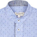 Boy - Cliff 100% Linen Grandad Collar Shirt