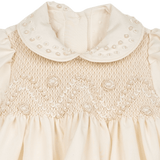 Baby Girl - Crystal Silk Hand Embroidered Smocked Dress