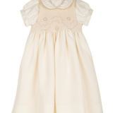 Girl - Crystal Silk Hand Embroidered Smocked Dress