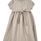 Girl - Marta Regal Hand Embroidered 100% Wool Smocked Dress