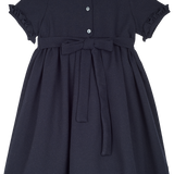 Girl - Aria Hand Embroidered 100% Wool Midi Dress with Feather Detail