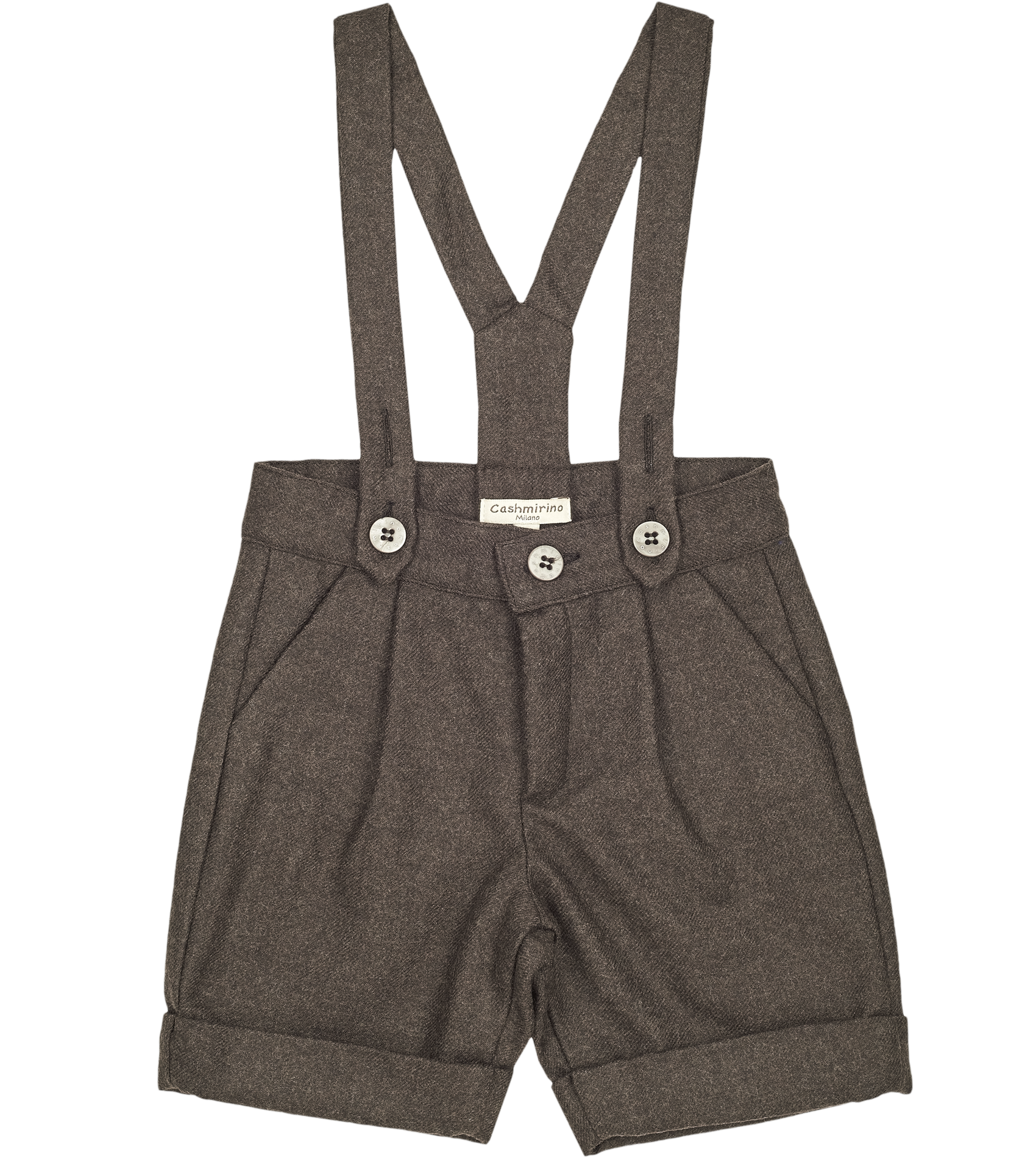 Baby Boy - Nick 100% Wool Shorts With Braces