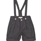 Baby Boy - Nick 100% Wool Shorts With Braces