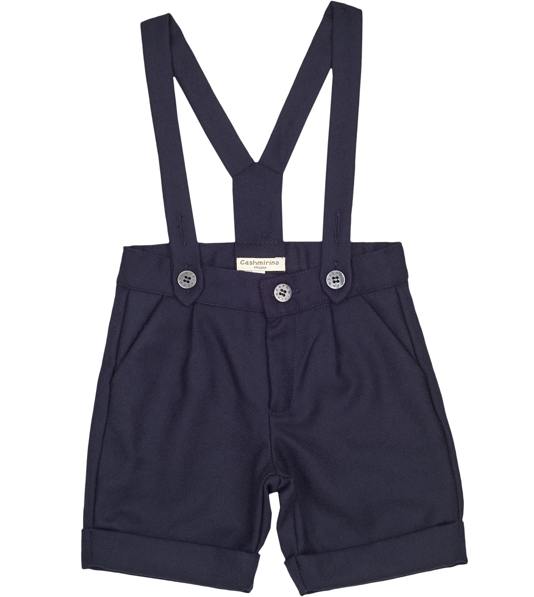 Baby Boy - Nick 100% Wool Shorts With Braces