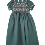 Girl - Honey Hand Embroidered 100% Wool Smocked Dress