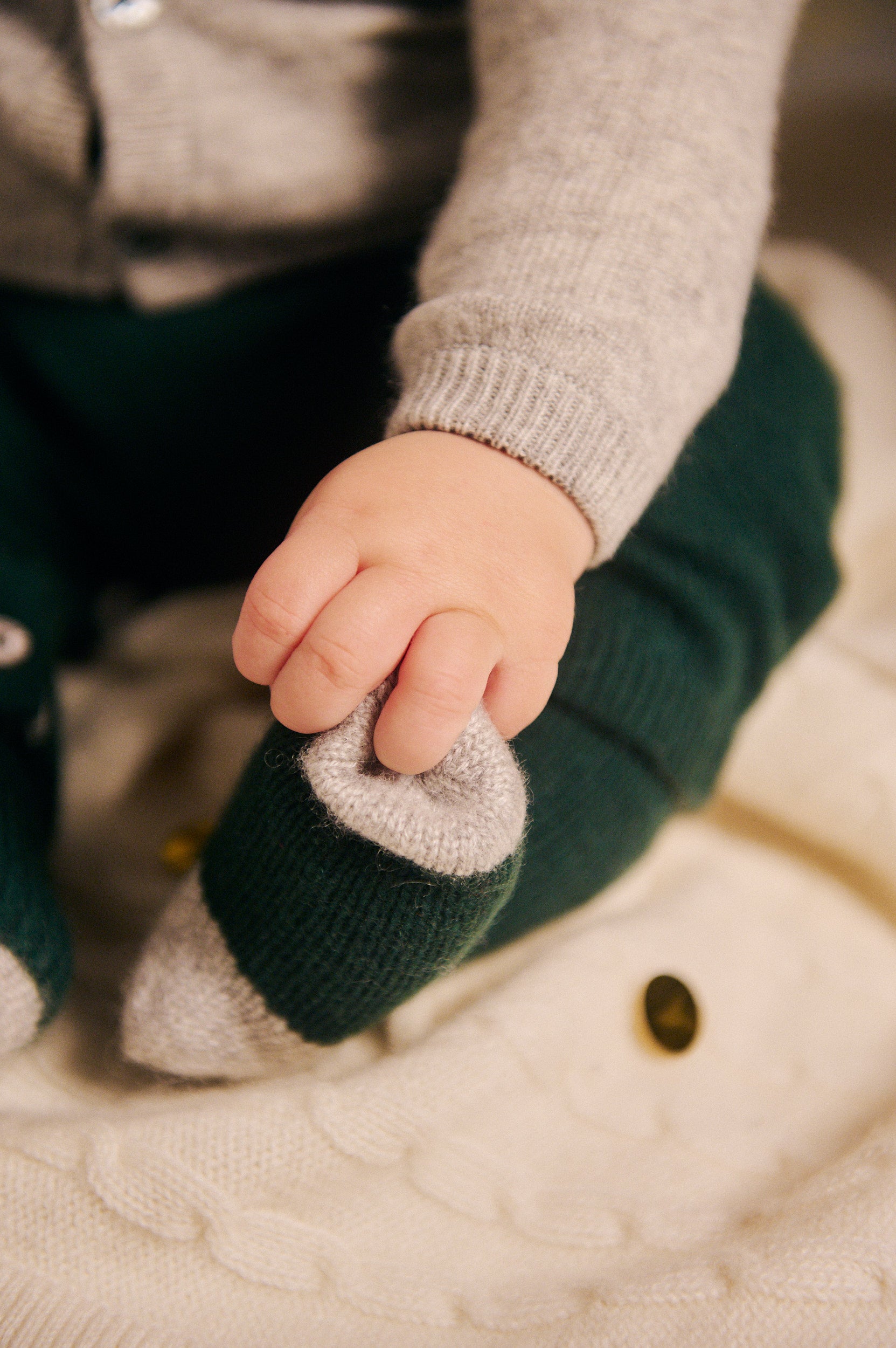 Baby Boy - Reagan 100% Cashmere Knitted Socks