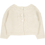 Baby Girl - Cropped Cardigan in 100% Royal Alpaca