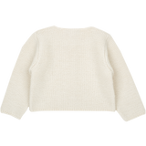 Cashmirino Off White Baby Girl Royal Alpaca Cropped Cardigan