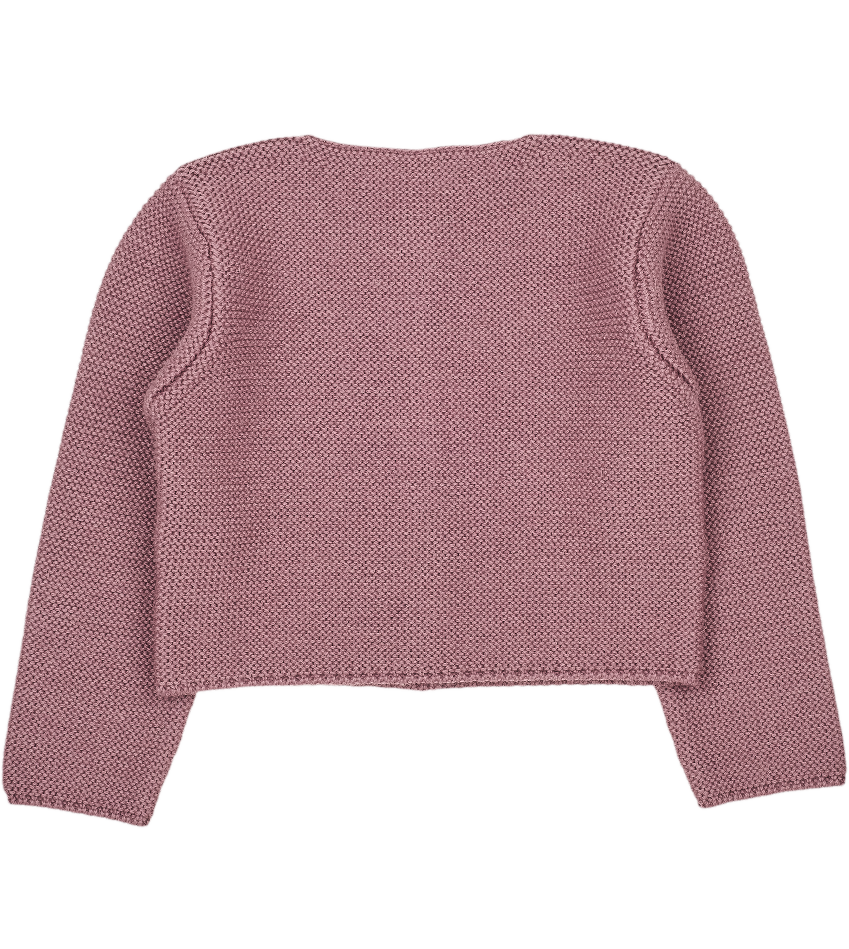 Cashmirino Mauve Baby Girl Royal Alpaca Cropped Cardigan