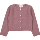 Cashmirino Mauve Baby Girl Royal Alpaca Cropped Cardigan