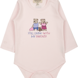 Baby Girl - Spoiled Twins Long Sleeve Bodysuit – 100% Pima Cotton with Graphic Illustration
