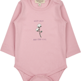 Baby Girl - “Stay Cool” Long Sleeve Bodysuit – 100% Pima Cotton with Illustrated Motif