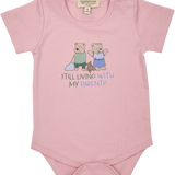 Baby Girl - Spoiled Twins Pima Cotton Bodysuit with Graphic Illustration