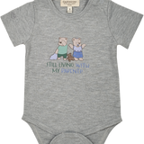 Baby Girl - Spoiled Twins Pima Cotton Bodysuit with Graphic Illustration