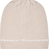Baby Girl - Georgey Lightweight Pima Cotton Beanie Hat with Crochet Detail
