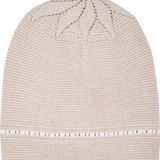 Baby Girl - Georgey Lightweight Pima Cotton Beanie Hat with Crochet Detail