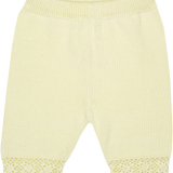 Baby Girl - Sandra 100% Cotton Round Neck Cardigan and Pull On Pants with Crochet Details Set