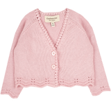 Baby Girl - Giselle Cotton Shrug with Crochet & Scalloped Details