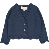 Baby Girl - Giselle Cotton Shrug with Crochet & Scalloped Details